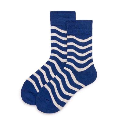 China Fashionable Cotton Zebra Stripe Patterned Socks Mixed Style Grid Socks Cotton Mid-Calf Socks. for sale