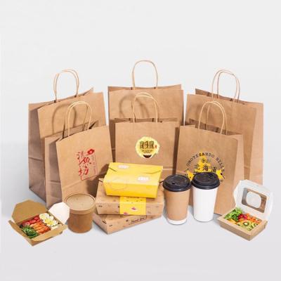 China New Type Recyclable Cheap Designer Kraft Paper Packaging Paper Bag for sale