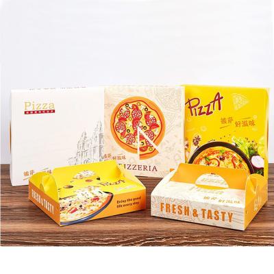 China Disposable wholesale cheap paper pizza packing crate food boxes for fast food for sale