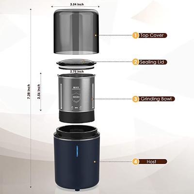 China Portable Blade Cordless Electric Coffee Grinder, Spice Grinder, Small Electric Coffee Bean Grinder for sale