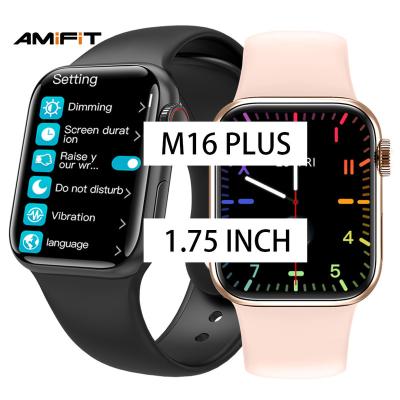 China reloj pro m16plus android 1.75 inch 320*385 amazon amazon MP3 playback white call smartwatch serie7 serie7 BT 6 m16 plus smart watch for sale