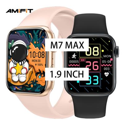 China MP3 playback 1.9 inch nfc wearfit voice aid ip68 2021 2022 iwo m7 series7 serie7 pro iwo gps max serie 7 smartwatch best for sale