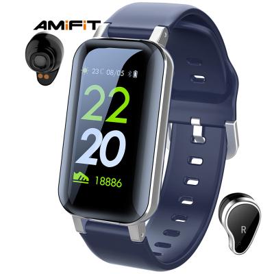 China MP3 Playback With Band Android Earbud Touch Combo Phone Smart Watch For Men Earphone for sale