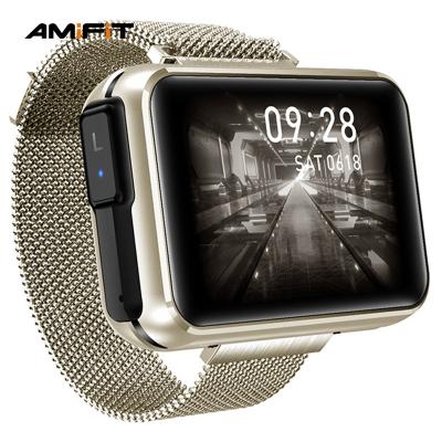 China Classy MP3 Playback 2 Men In Smart Watch With Earbud Touch Screen Android Smartwatch With Earphone for sale