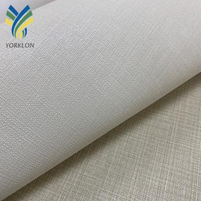 China YKBX 2 Modern Non Adhesive Room Decor Single Solid Color Fabric Vinyl Wallcovering for sale