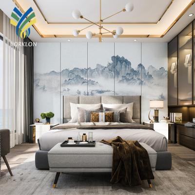 China YKML 0119 High Quality Modern Ink And Wash Ancient Chinese Landscape Wallpaper 3d Family Wallpaper for sale