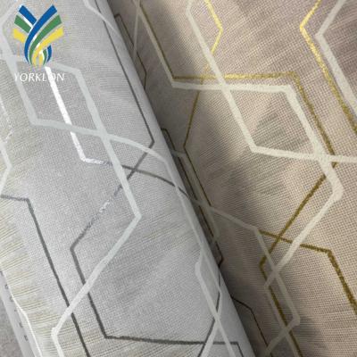 China New Modern Geometric Hexagon 3d Wallpaper Rolls YK92C-25 Nonwoven Metallic Wallpaper Rolls Modern Geometric Wallpaper 5 Years Yorklon for sale