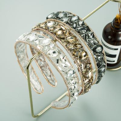 China Fashional Rhinestone Baroque Crystal Baroque Headbands Lady Headband Women Headbands 2021 New Arrivals Pretty for sale