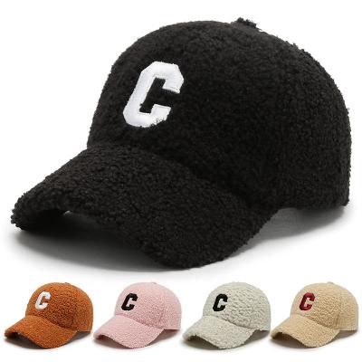 China Wholesale Waterproof Fast Delivery Alphabet C Sports Hat Winter Baseball Ponytail Hat Letter C for sale