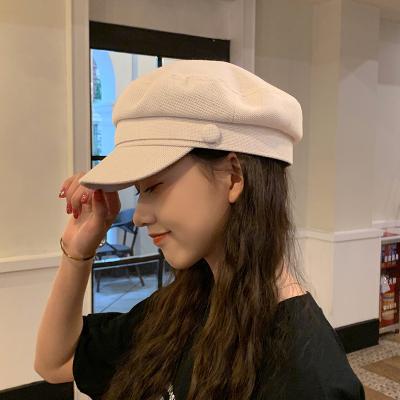 China New Fashion Soft Comfortable High Quality Women's Beret Hat Polyester Cute Lady Daily Beret Hat For Party for sale