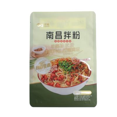 China Matt Effect Aluminum Foil Laminated Moisture Proof 3 Side Seal Pouch Plastic Bags For Snacks Nuts Spice Noodle Heat Seal Bags Food Packaging for sale