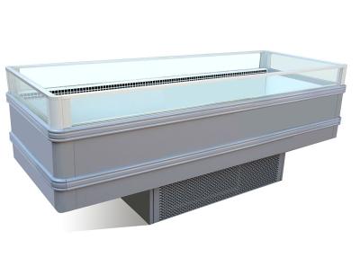 China Double Temperature Island Open Top Display Freezer 2.5m Frost Free for sale