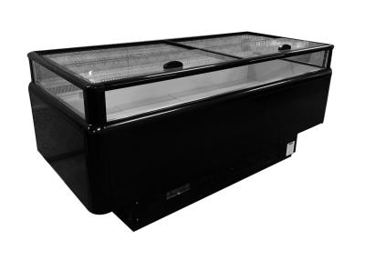 China 2090mm Supermarket Island Dual Temperature Freezer Chiller‌ With Glass Sliding Lids for sale