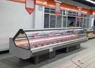 China De Vertoningskoelkast van de ventilator Koeldelicatessenwinkel, Open Delicatessenwinkelkoelkast voor de Vertoning van het Supermarktvlees Te koop