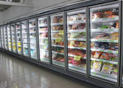 China Eiscreme/Tiefkühlkost Multideck-Anzeigen-Kühlschrank-Gefrierschrank mit gelüftetem Kühlsystem zu verkaufen