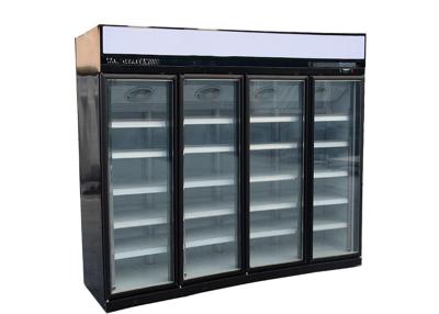 China REFRIGERADORES, CONGELADORES & REFRIGERADORES DE VIDRO eretos da PORTA do refrigerador 1700L R134a da exposição da porta do vidro 4 à venda