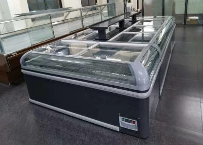 Cina Congelatore dell'esposizione dell'isola dell'alimento congelato refrigerante del propano R290, sbrinamento hotgas automatico in vendita