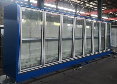 China 2200mm ontdooit de Hoge R449a Verre Multideck Rechte de Diepvriezerauto van de Glasdeur Te koop