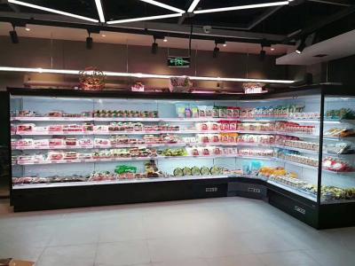 China Refrigerador abierto de la exhibición del supermercado usado para la lechería y las bebidas en venta