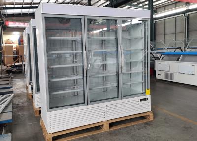 China Congelador ereto da exposição com a porta de vidro para o alimento congelado, economia de energia à venda