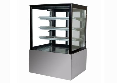 China Vitrina refrigerada de acero plana 600Liter de la panadería de Staineless del espejo de cristal en venta