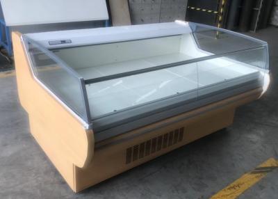 China Horizontal Butcher Refrigerated Display Fridge For Pork Burgers en venta