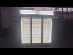 3 Glass Door Commercial Refrigerator With EBM Fan Motors For Low Energy Consumption