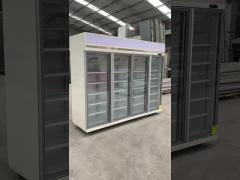 Commercial Glass Door Refrigerator Freezer Combo With 4doors