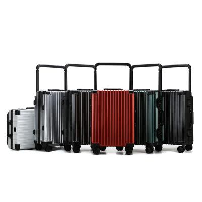 China Custom Luggage Case Shell Trolley Luggage Wide Handle Travel Suitcase Hard Trolley Luggage for sale