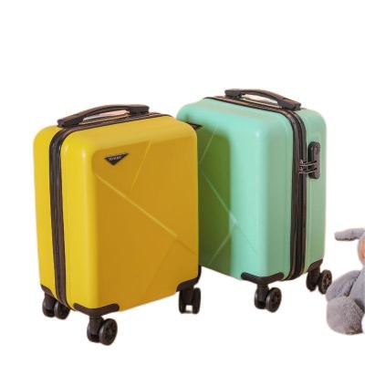 China 16 Inch Luggage Beauty Lady Trolley Bag Fancy Travel Luggage Suitcase With Removable 4 Wheels for sale