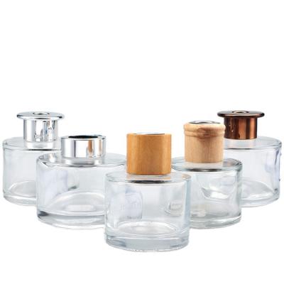 China 50ml 100ml 130ml 150ml 200ml Cosmetic Clear Glass Bottle For Aromatherapy Diffuser Bottle for sale