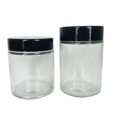 China Viable 30ml 50ml 100ml 280ml 350ml Straight Sided Glass Mason Jar With Lid for sale