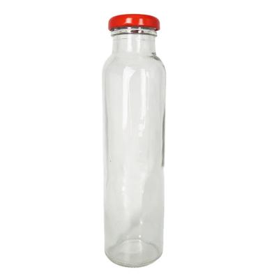 China 300ml Glass Beverage Bottle Jar For Juice Glass Cold Pressed Bottles For Bubble Tea for sale