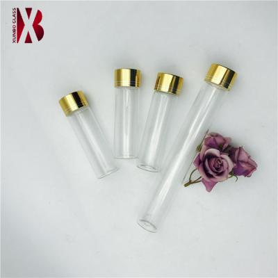 China Personal care 20ml 50ml 60ml 90ml 110ml 130ml personal care tube glass bottle with metal cap for sale