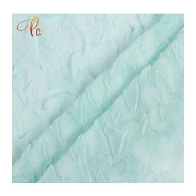 China Hot Sale Pure Cotton Crepe Polyester Microfiber Wrinkle Gauze Moss Bubble Crepe Chiffon Fabric For Dress for sale