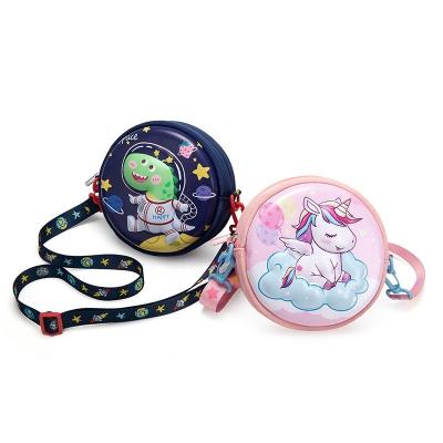 China Kids Cross - Custom Fashion 3D Small Body Bag Heopono Adjustable Shoulder Bag Embossed Children Mini Crossbody Bag Girls EVA Pattern Unicorn Dinosaur Boys for sale