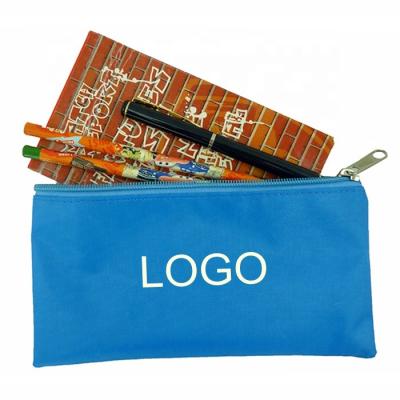 China Wholesale Pencil Case Heopono OEM BSCI Certificated 600D Polyester Pen Bag Zippered Small Cute Classic Cheap Custom Wholesale Pencil Case for sale