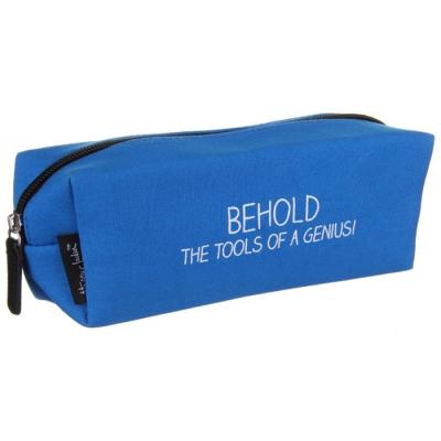 China Customizable Promotional Cheap Zippered Pencil Pouch Stationery Pencil Pouch for sale