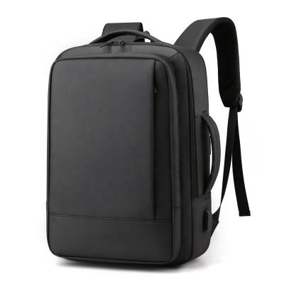 China With USB Heopono Ready To Ship New Style Business Waterproof USB Computer Backpack Functional Black Laptop Travel Bag For Men for sale