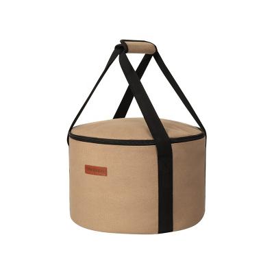 China Storage Bag for Heopono OEM Manufacturer Durable Portable Fashion Canvas Tote Outdoor Dish Organizer Bag Camping Box Outside Storage Bag for Camping for sale