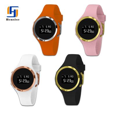 China Alarm High Quality Silicone Around Shaped LCD Timing Watch With Digital Display for sale