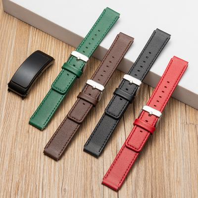 China Designer Genuine Leather Smart Silicone Pin Designers Strap 16mm Watch Bands Quick Release Pin Luxury Handmade Smart Watch Band for sale