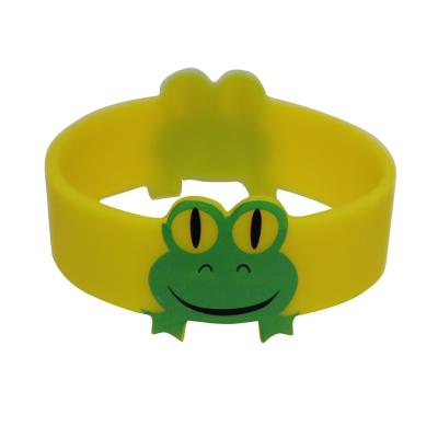 China Cheap Eco-friendly Soft Silicone Cartoon Fashion Silicone Animal Wristband For Kids for sale