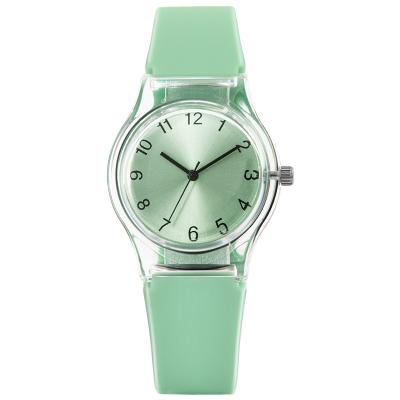 China Water Resistant Plastic Material Stylish Gift Watch Silicone Strap OEM Watch Service for sale