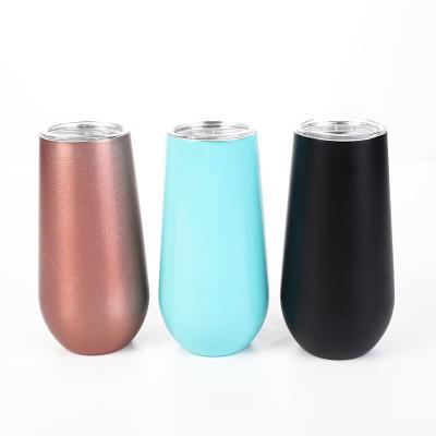 China Rose Gold Spray Paint Water Bottle Stainless Steel Wine Metal Bottle Sustainable Coffee Mug for sale