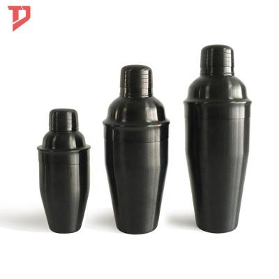 China Custom Stainless Steel-Copper Black Bar Shaker Bottle Cocktail Shakers Sublimation Factory Direct Viable for sale