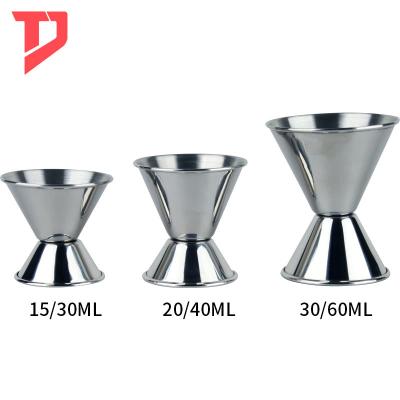 China Sustainable Stainless Steel Double Side Measuring Jigger for sale