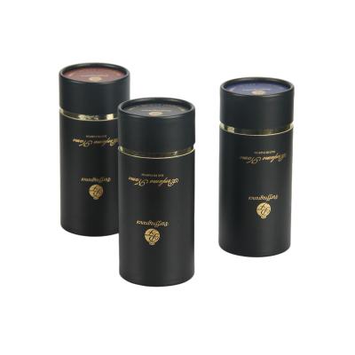 China Recycled Materials Wholesale Gold Cylinder Color Paper Tube Packaging Bottle Container For Cosmetic for sale