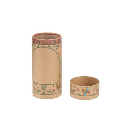 China Recycled Custom Materials Logo Printing Design Kraft Paper Tube Cardboard Tube For Paper Packaging for sale