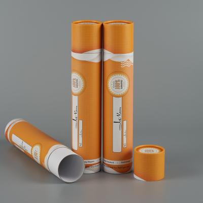 China Biodegradable Custom Biodegradable Paper Tube Cardboard Tube Box Recycled Cosmetic Packaging for sale